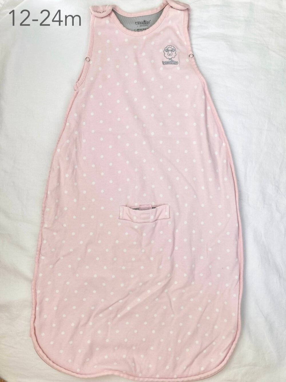 Woolino 2-24 Months Baby Toddler Pink Polka Dot 4 Season Ultimate Sleeping Bag